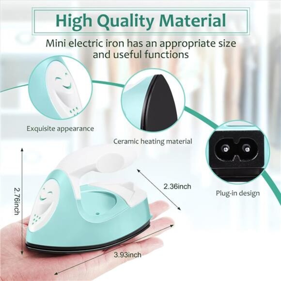 Mini Craft Iron Mini Heat Press Mini Iron Portable Handy Heat Press Small Iron - Picture 9 of 14